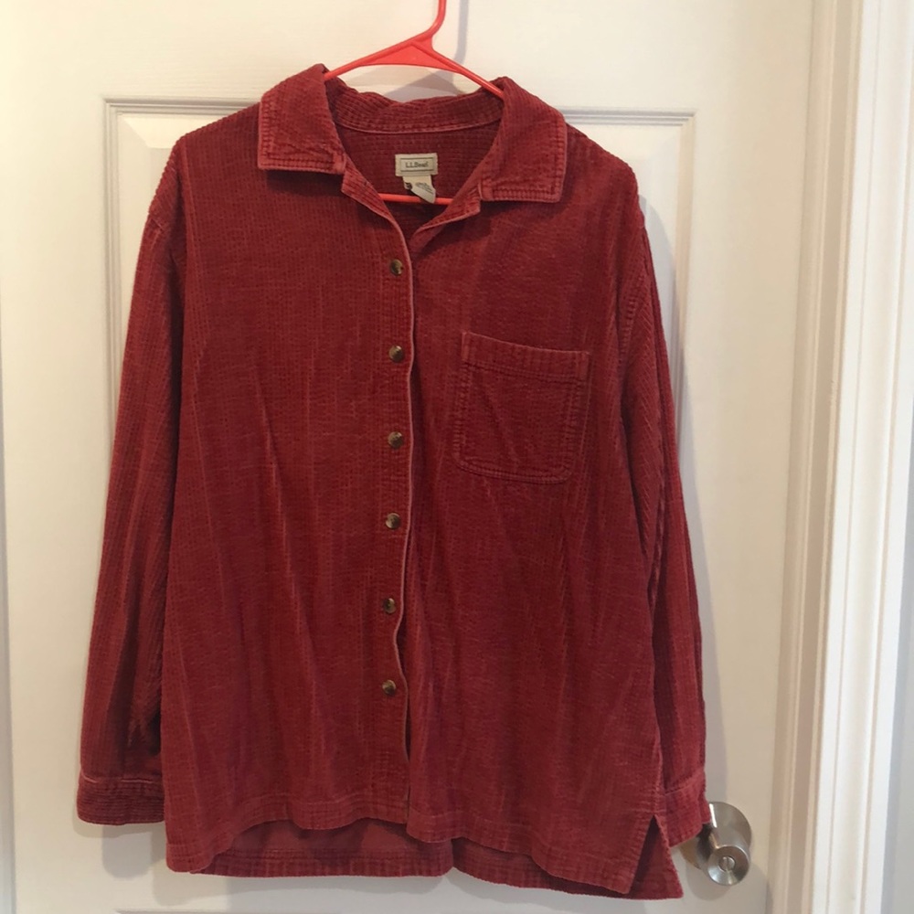 L. L. Bean Corduroy button up